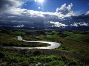 SS 68 nei pressi di Volterra, Località San Martino